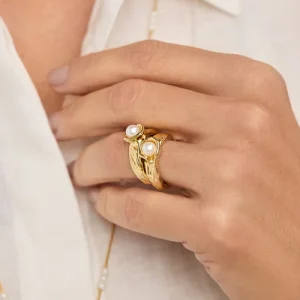 Anel Achado Anna Prata – Banho a Ouro 18k